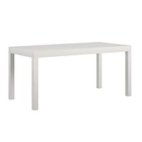 Ameriwood Home Parsons Modern Coffee Table, White