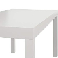 Ameriwood Home Parsons Modern Coffee Table, White