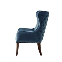 Madison Park Hancock Button Tufted Back Accent Chair Blue See Below (Fpf18-0468)