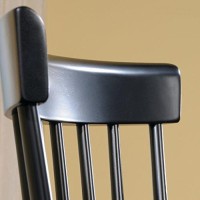 Sauder New Grange Spindle Back Chairs, Black Finish