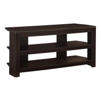 Monarch Specialties I 2568 Tv Stand, 42 Inch, Console, Media Entertainment Center, Storage Shelves, Living Room, Bedroom, Laminate, Brown, Contemporary, Modern