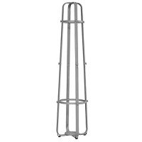 Monarch Metal Coat Rack With An Umbrella Holder, 72, Silver
