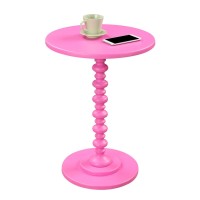 Convenience Concepts Palm Beach Spindle Table, Pink