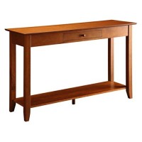 Convenience Concepts American Heritage Console Table With Drawer Cherry
