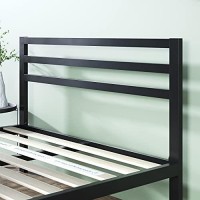 Zinus Mia Metal Platform Bed Frame With Headboard / Wood Slat Support / No Box Spring Needed / Easy Assembly, Queen