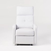 Christopher Knight Home Samedi Pu Recliner, White 2625D X 3725W X 40H In