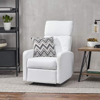 Christopher Knight Home Samedi Pu Recliner, White 2625D X 3725W X 40H In