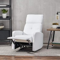 Christopher Knight Home Samedi Pu Recliner, White 2625D X 3725W X 40H In