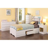 Prepac Astrid 6 Drawer Double Dresser For Bedroom, 16 D X 47.25 W X 28.25 H, White