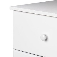 Prepac Astrid 6 Drawer Tall Chest For Bedroom, 16 D X 20 W X 52 H, White