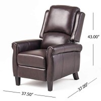 Christopher Knight Home Haddan Pu Recliner, Burgundy