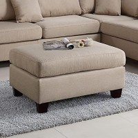 Poundex Pdex- Upholstered Sofassectionalsarmchairs, Sand