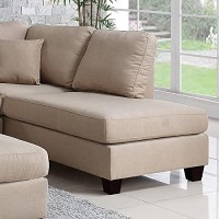 Poundex Pdex- Upholstered Sofassectionalsarmchairs, Sand