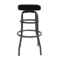 Oemtools 24910 Garage Counter Stool, Matte Black Finish, Stool Chair For Shop Work, Work Bench Swivel Stool, Garage Work Bench Stool, Cushioned Stools