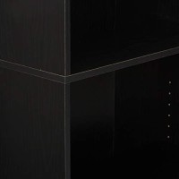 Furinno Jaya Simply Home 5-Shelf Bookcase, 5-Tier, Black