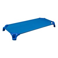 Sprogs Deluxe Heavy Duty Toddler 40L Stackable Daycare Cot With Easy Lift Corners Cots For Preschool Kids Sleeping, Resting, And Naptime, Spg-16134-Bl-So, Blue (Pack Of 6)