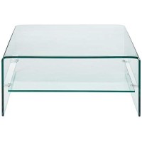 Christopher Knight Home Atticus Tempered Glass Coffee Table, Clear