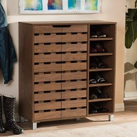 Baxton Studio Eloise Shoe Cabinet, One Size, Brown