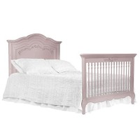 Evolur Aurora 5-In-1 Convertible Crib In Dusty Rose, Greenguard Gold Certified, Features 3 Mattress Height Settings, Sturdy And Spacious Baby Crib, Wooden Furniture