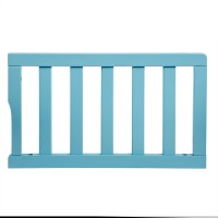 Dream On Me Universal Convertible Crib Toddler Guard Rail In Aqua Sky, Compatible With Select Cribs, Crib To Toddler Bed Conversion, Easily Attachable