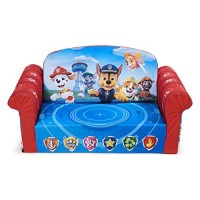 Marshmallow Furniture, Childrens 2-In-1 Flip Open Foam Compressed Sofa, Paw Patrol