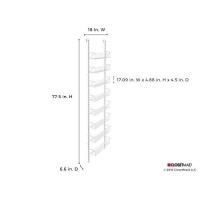 Closetmaid 97535 Adjustable Wall & Door 8-Tier Basket Organizer, 18, , White