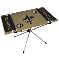 Nfl Portable Folding Endzone Table, 31.5 In X 20.7 In X 19 In, New Orleans Saints
