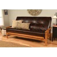 Kodiak Furniture Monterey Futon Set No Drawers With Butternut Base And Oregon Trail Java Mattress