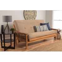 Kodiak Furniture Monterey Futon Set No Drawers With Butternut Base And Suede Peat Mattress