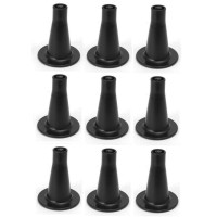 3-5/8 Tall Replacement Bed Frame Glide Feet, Cone Shaped, Set Of 9