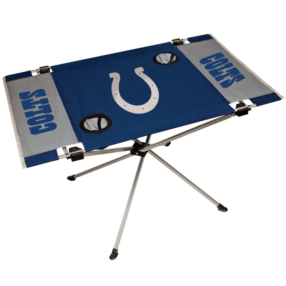 Nfl Portable Folding Endzone Table, 31.5 In X 20.7 In X 19 In, Indianapolis Colts
