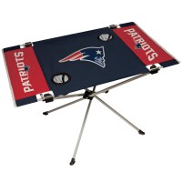 Nfl Portable Folding Endzone Table, 31.5 In X 20.7 In X 19 In, New England Patriots