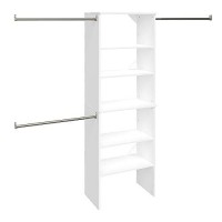 Closetmaid Suitesymphony Starter Tower Kit, 25, Pure White