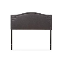 Baxton Studio Aubrey Modern And Contemporary Fabric Upholstered Headboard Greyfull Sizecontemporary