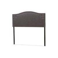 Baxton Studio Aubrey Upholstered King Headboard In Grayish Beige