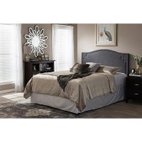 Baxton Studio Aubrey Upholstered King Headboard In Grayish Beige