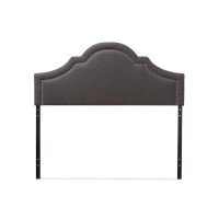 Baxton Studio Ritta Modern And Contemporary Fabric Upholstered Headboard Greytwin Sizecontemporary