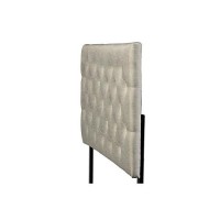 Baxton Studio Viviana Modern And Contemporary Grey Fabric Upholstered Button-Tufted Twin Size Headboard