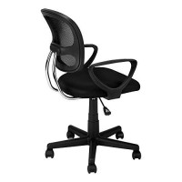 Monarch Specialties I Mesh Juvenilemulti-Position Office Chair, Black