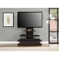 Ameriwood Home Galaxy Tv Stand With Mount And Drawers For Tvs Up To 70 Wide, Espresso