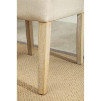 Roundhill Furniture Habit Solid Wood Tufted Parsons Dining Chair (Set Of 2), Tan
