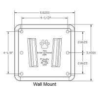 Paw International Rv Tv Bracket Black 2 Piece Set, 1 Polymer Tv Bracket, 1 Black Polymer Wall Mount