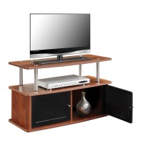 Convenience Concepts Designs2Go Tv Stand With 2 Cabinets, Cherry