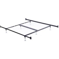 Wsilver Products Hook-On Bed Frame With Headboard & Footboard Brackets Wadjustable Guides Queen King