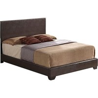 Acme Ireland Iii Brown Faux Leather Eastern King Bed