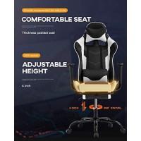 Bestoffice Oc1688-Whitea Racing Gaming Chair, White