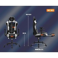 Bestoffice Oc1688-Whitea Racing Gaming Chair, White