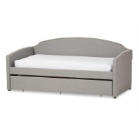 Baxton Studio Lanny Twin Daybed In Gray