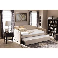 Baxton Studio Lanny Twin Daybed In Gray