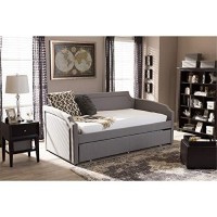 Baxton Studio Parkson Twin Daybed In Beige